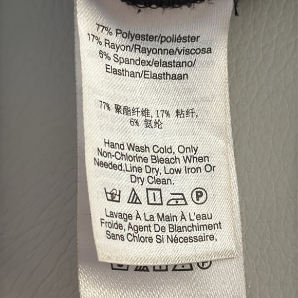 Dkny Black Wide Leg Dress Pants Sleek Full-Length Design - Picture 7 of 7